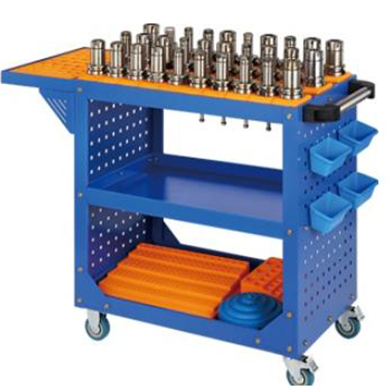 CNC kék perforált panel szerszámkocsi